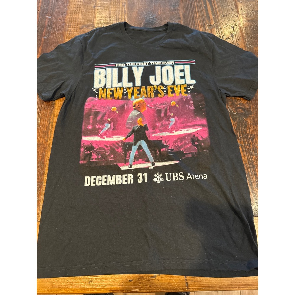 Billy Joel New Year's Eve UBS Arena‎ Concert T-Shirt Regina Spektor Black Medium